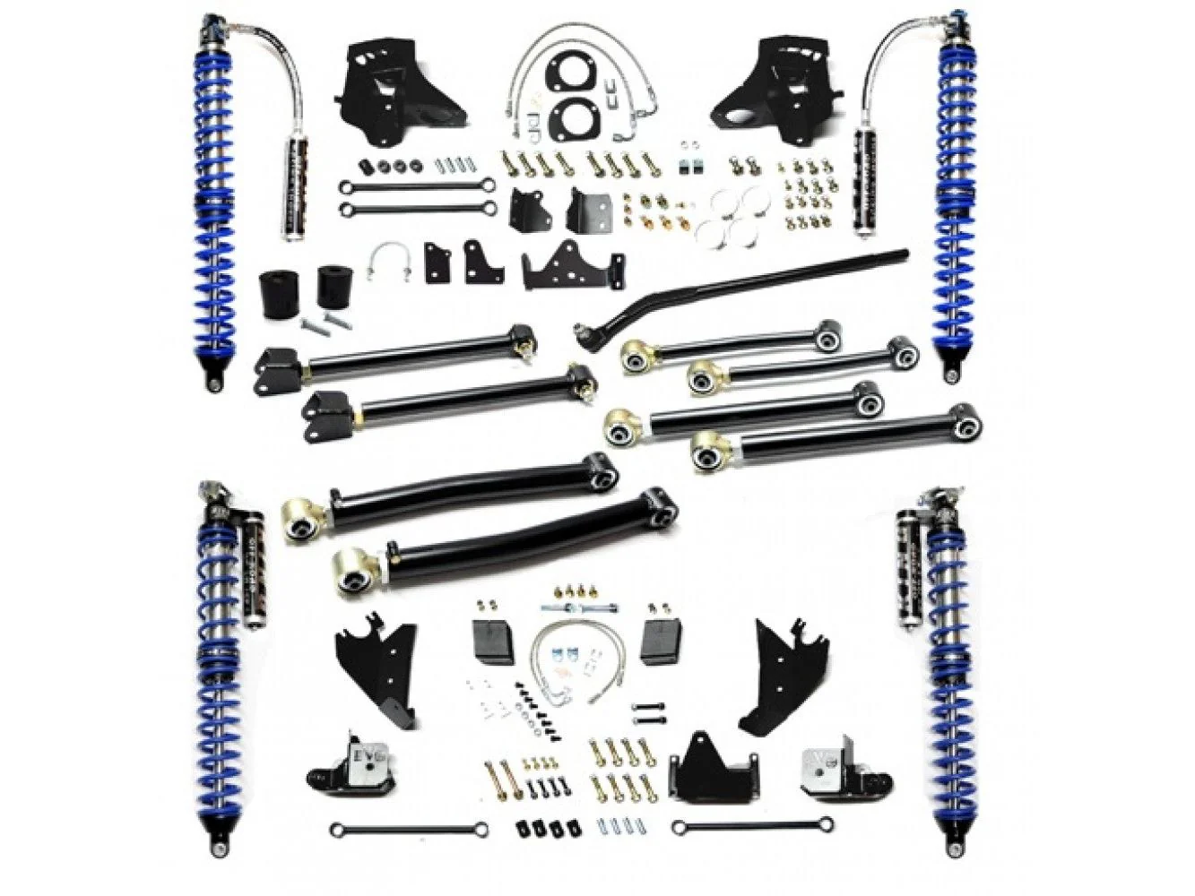 JK JKU EVO 3-5 INCH LIFT KING COILOVER CONVERSION ENFORCER PRO ( BLACK ) JEEP WRANGLER 2 DOOR & 4 DOOR 2007-2018 - Image 6