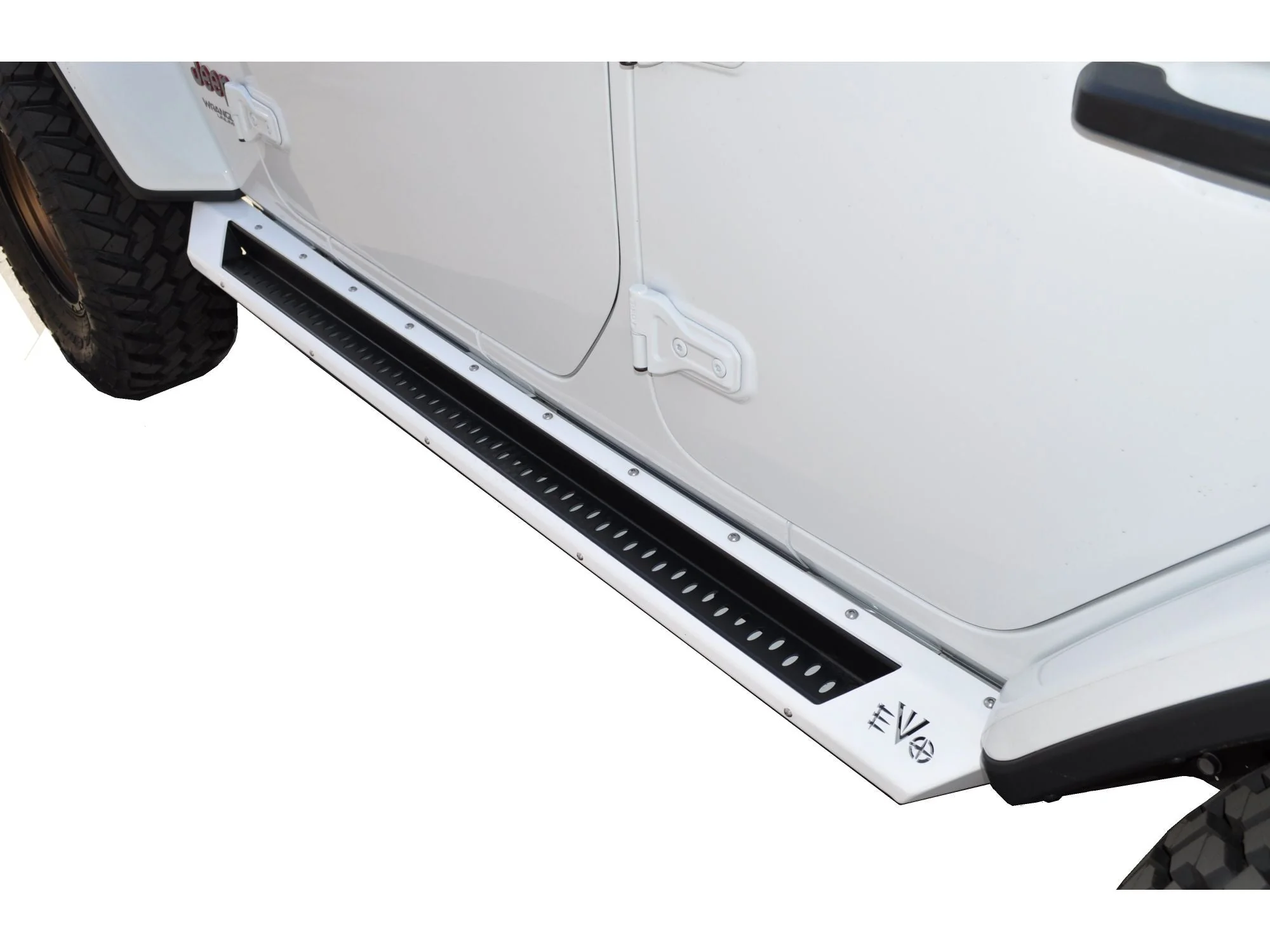 ROCKER STEPS WITH OPTIONAL BODY ROCKSKINS, 4 DOOR FOR JLU - Image 4